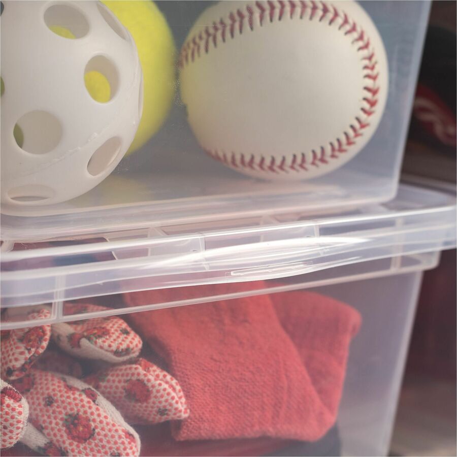 IRIS 6QT Non-Latching Box - External Dimensions: 14.3" Length x 8.3" Width x 4.9" Height - 1.50 gal - Lid Closure - Stackable - For Toy, School Supplies - 1 Each