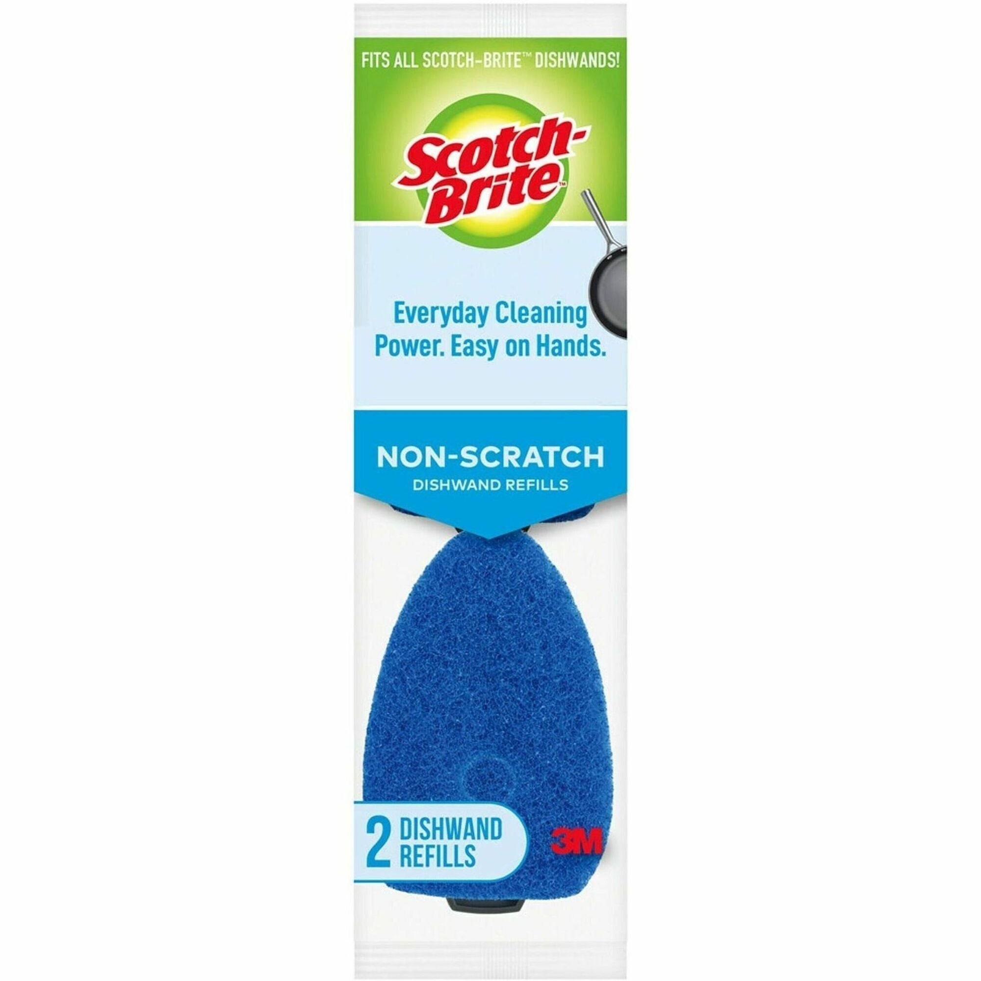 Scotch-Brite Non-Scratch Dishwand Pads - 1 Pack - Blue