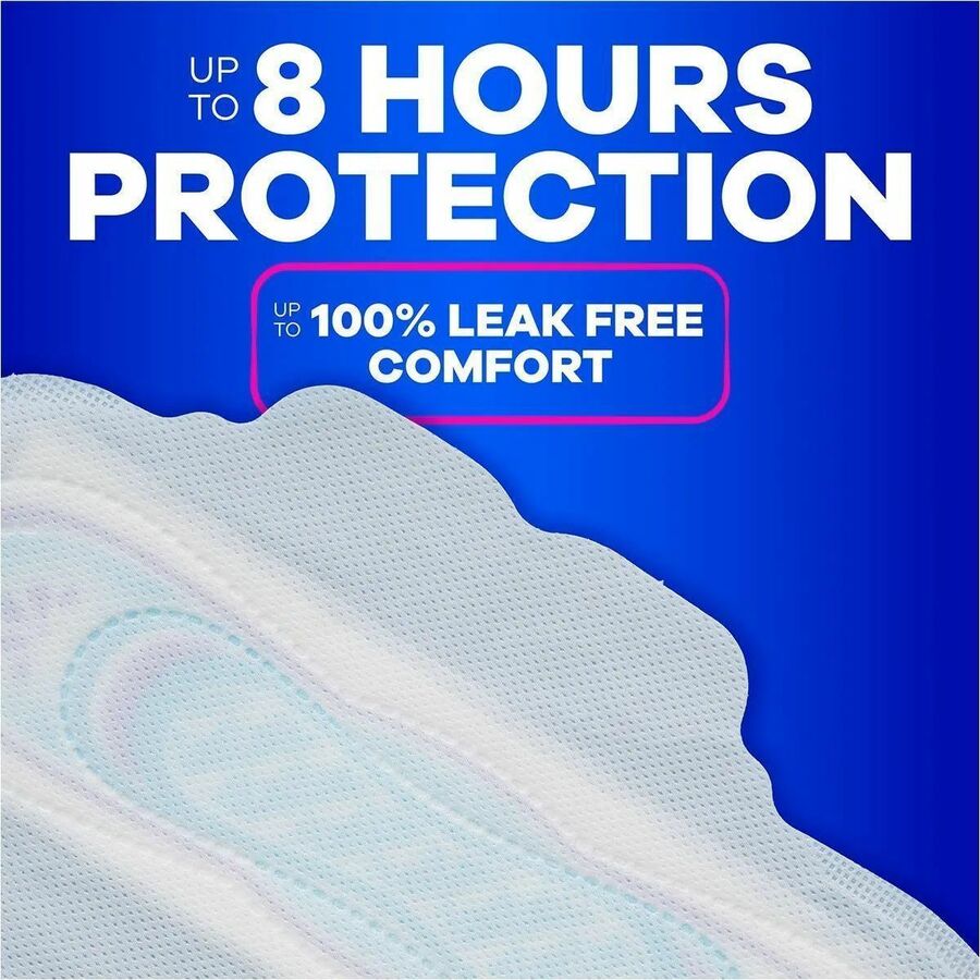 Always Flexi-Wing Ultra Thin Pads - Size 2 - With Wings - Super - Anti-leak, Unscented, Odor-absorbing, Comfortable - 3 / Carton