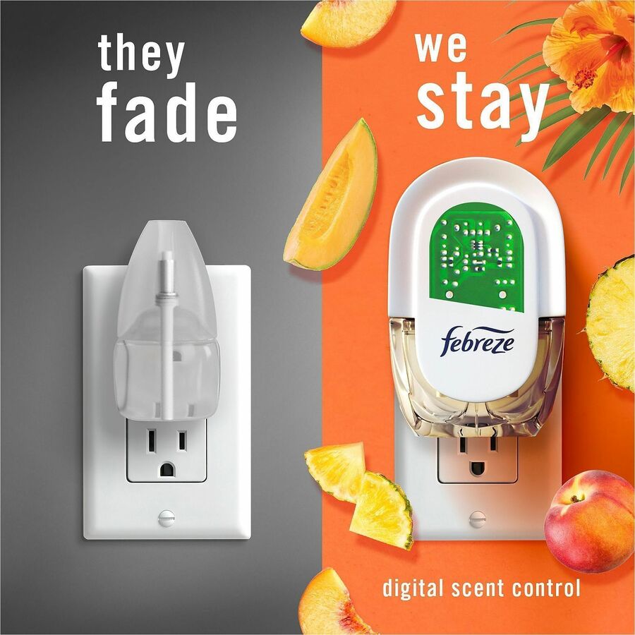 Febreze FadeDefy PLUG Air Freshener - 2.63 oz - Hawaiian Aloha - 50 Day - Odor Neutralizer - 3 / Pack