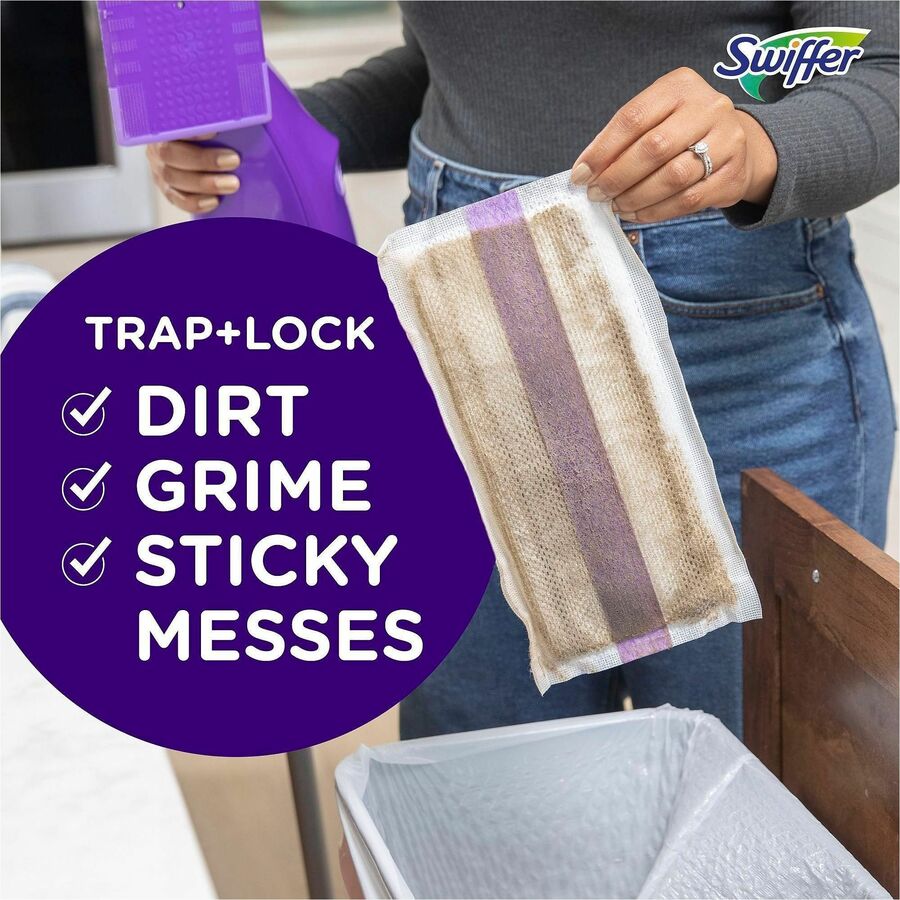 Swiffer WetJet Allin1 Mop System - Absorbent - Purple - 1 Carton