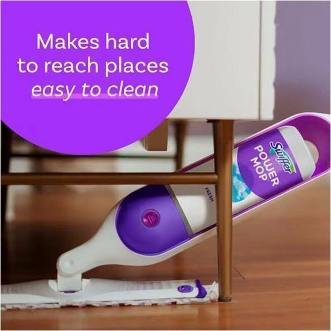 Swiffer PowerMop Multisurface Kit - Flexible - Purple - 1 Carton