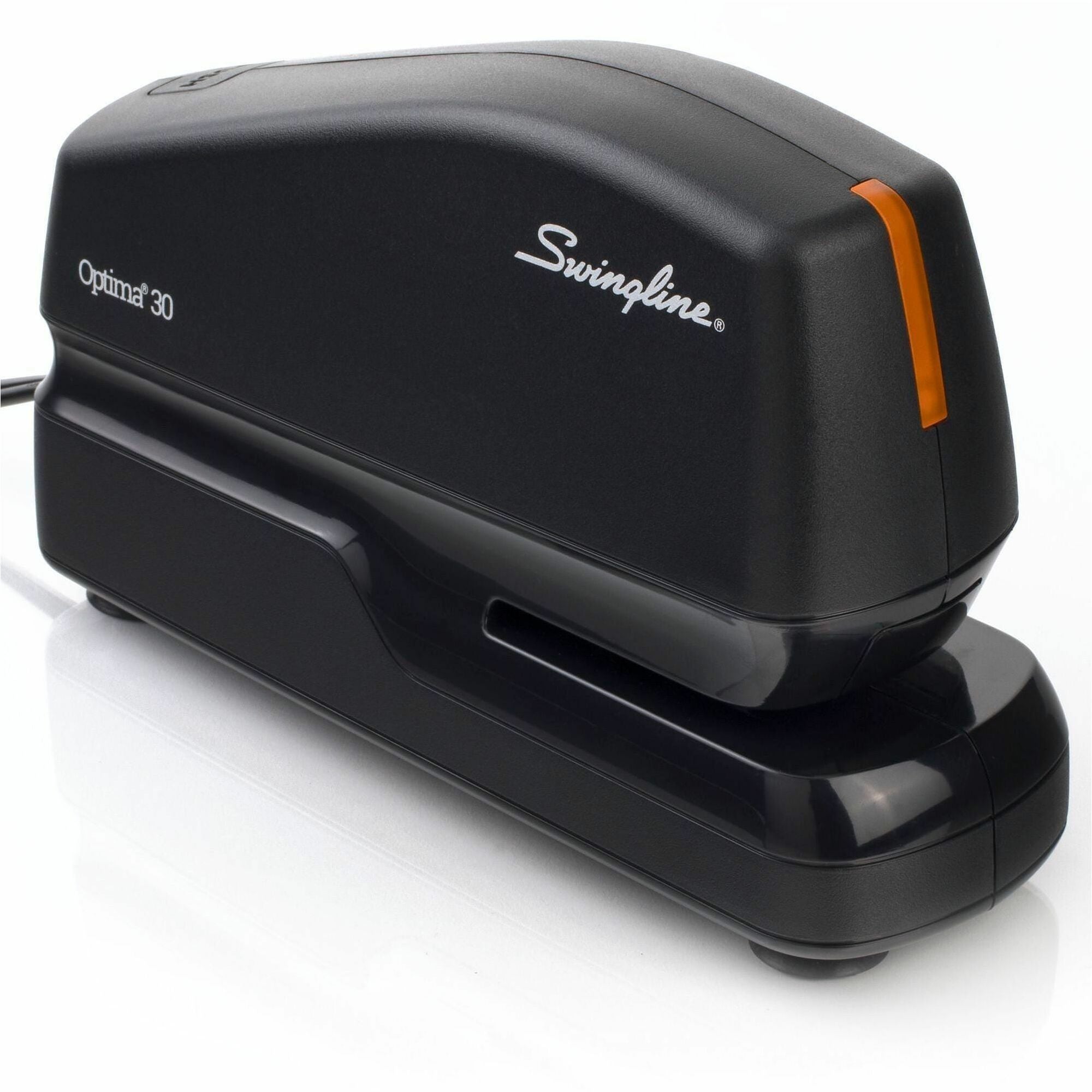 Swingline Optima 30 Electric Stapler - Staples Upto 30 Sheet - Full Strip - Staple Size: - 23/0.24" - Black - Plastic - 1 Each