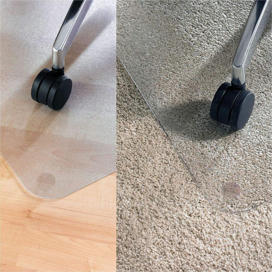 Floortex Cleartex Evolutionmat Chair Mat - Carpet, Hard Floor, Floor - Rectangular - Plastic, Polymer - Clear - 1 Each
