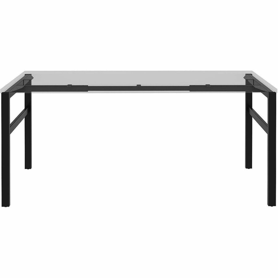 Lorell Table Base - Powder Coated H-shaped, Black Base - 28.50" Height x 71.60" Width x 29.10" Depth - Metal Base Material - 1 Each
