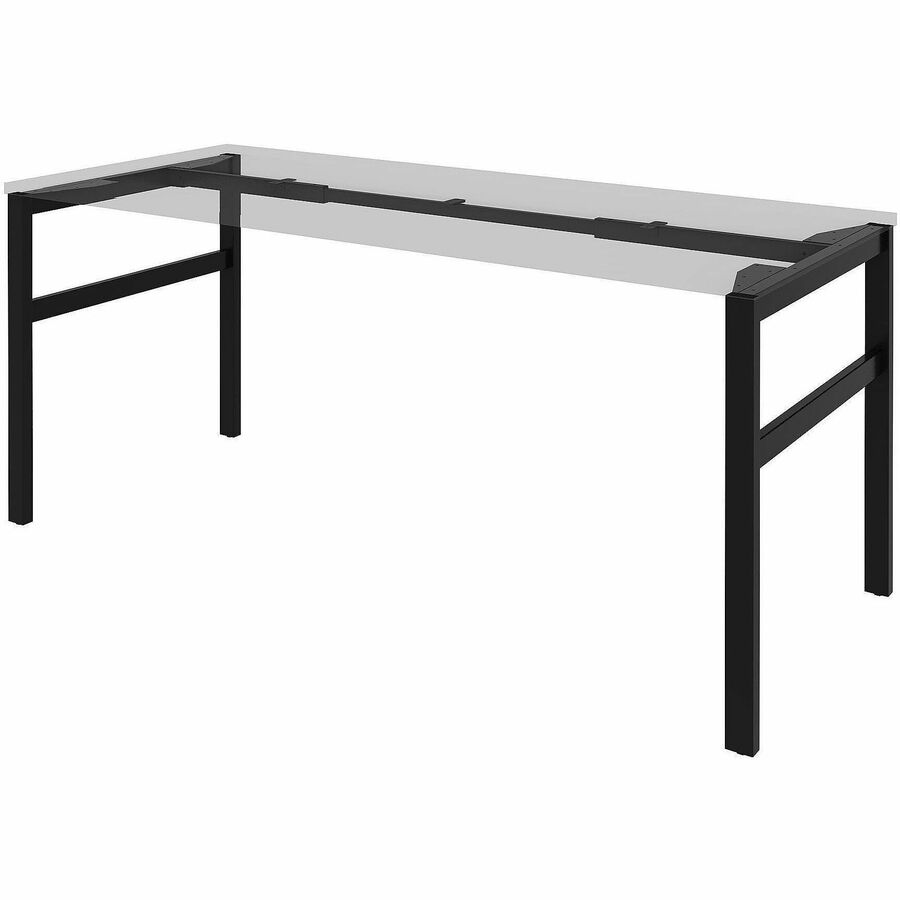 Lorell Table Base - Powder Coated H-shaped, Black Base - 28.50" Height x 71.60" Width x 29.10" Depth - Metal Base Material - 1 Each