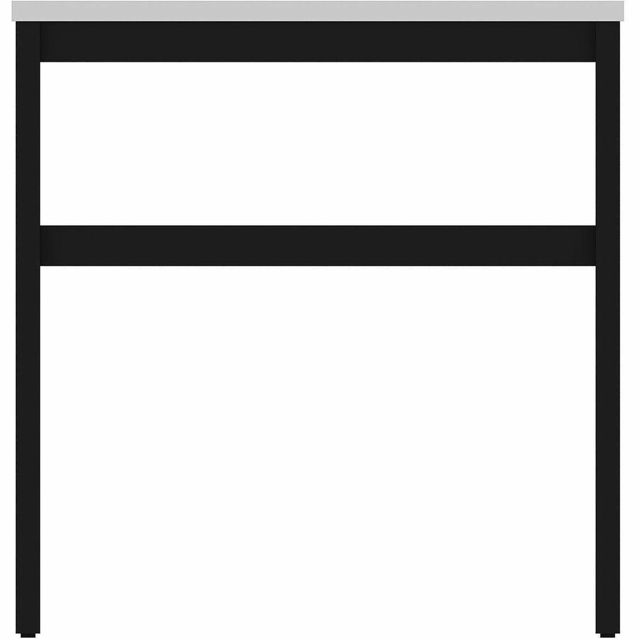Lorell Table Base - Powder Coated H-shaped, Black Base - 28.50" Height x 71.60" Width x 29.10" Depth - Metal Base Material - 1 Each