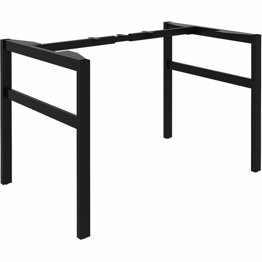 Lorell Table Base - Powder Coated H-shaped, Black Base - 28.50" Height x 71.60" Width x 29.10" Depth - Metal Base Material - 1 Each