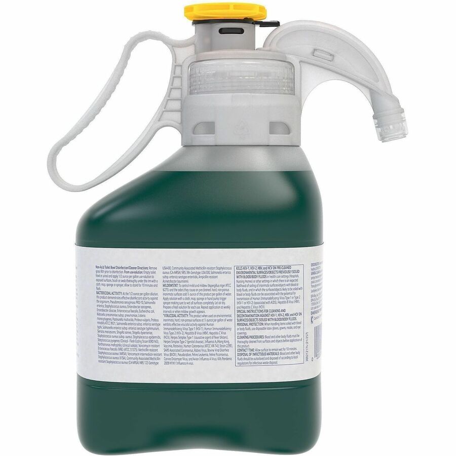 Diversey Crew Restroom Disinfectant Cleaner - For Multi Surface, Multipurpose - Concentrate - Liquid - 47.3 fl oz (1.5 quart) - 6 to 8 pH - Fresh Scent - Recommended For: Virus Remover, Odor Remover - Deodorize, Disinfectant, Rinse-free, Virucidal - Gr...