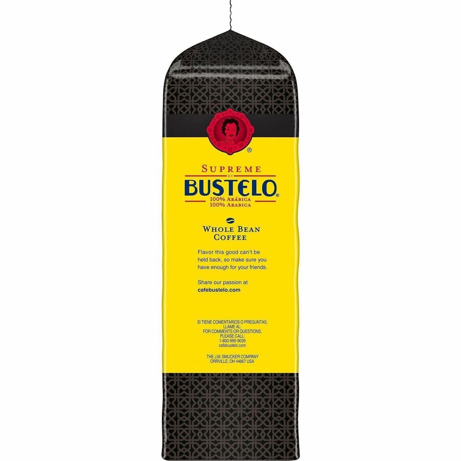 Supreme by Bustelo Whole Bean Espresso WB Coffee - Dark - Whole Bean - Bustelo, Espresso - 4 / Carton