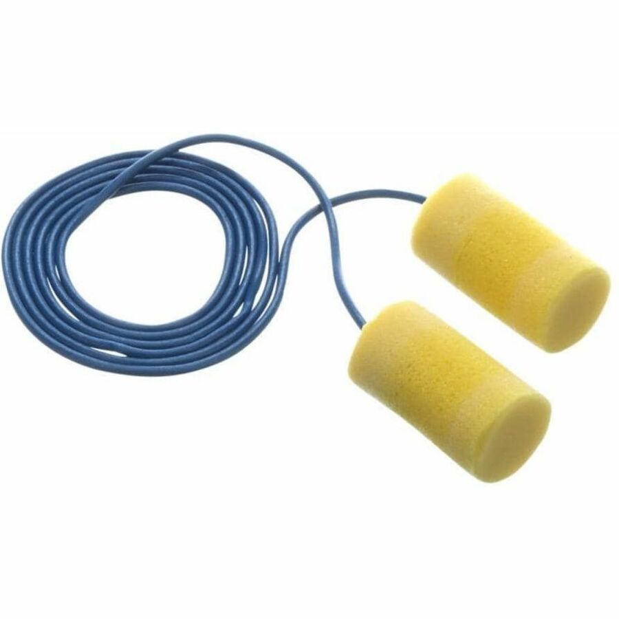 3M E-A-R Classic Earplugs - Recommended for: Food Processing, Sanding, Electrical, Painting, Machine Operation, Grinding, Welding, Blasting, Assembly, Facility Maintenance, Cleaning, ... - Large - 33 - Noise, Ear, Moisture Protection - Cord Closure - S...