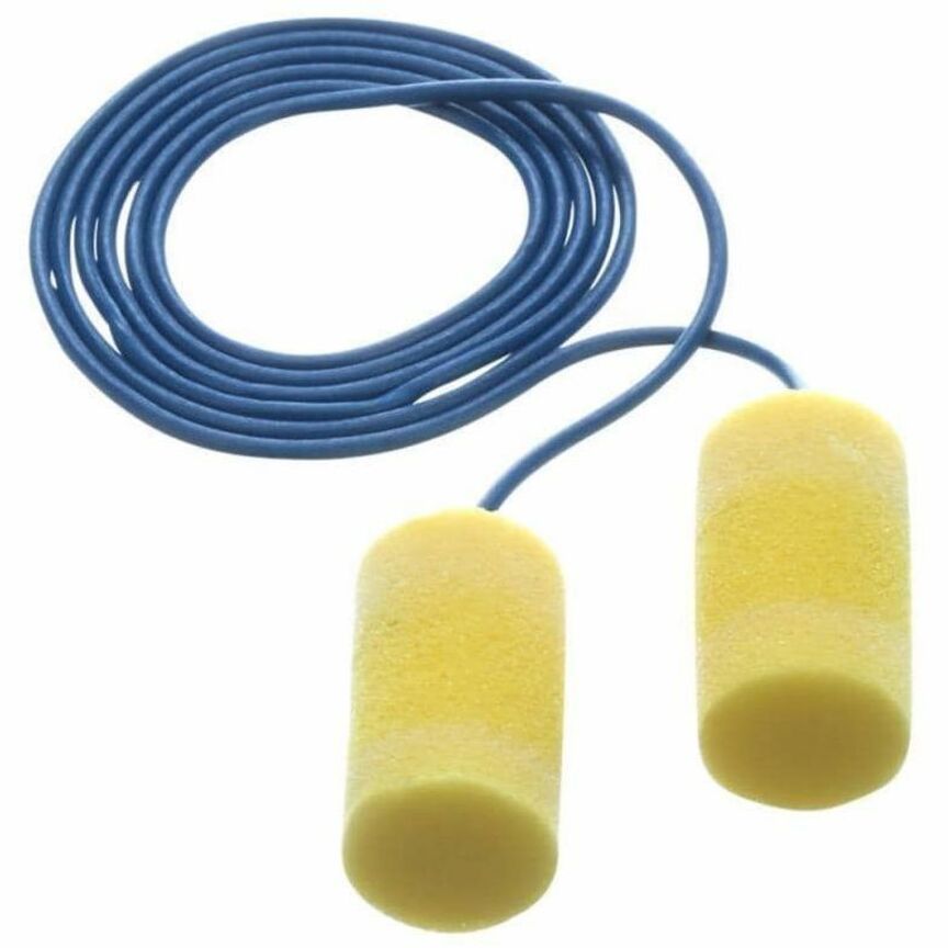 3M E-A-R Classic Earplugs - Recommended for: Food Processing, Sanding, Electrical, Painting, Machine Operation, Grinding, Welding, Blasting, Assembly, Facility Maintenance, Cleaning, ... - Large - 33 - Noise, Ear, Moisture Protection - Cord Closure - S...