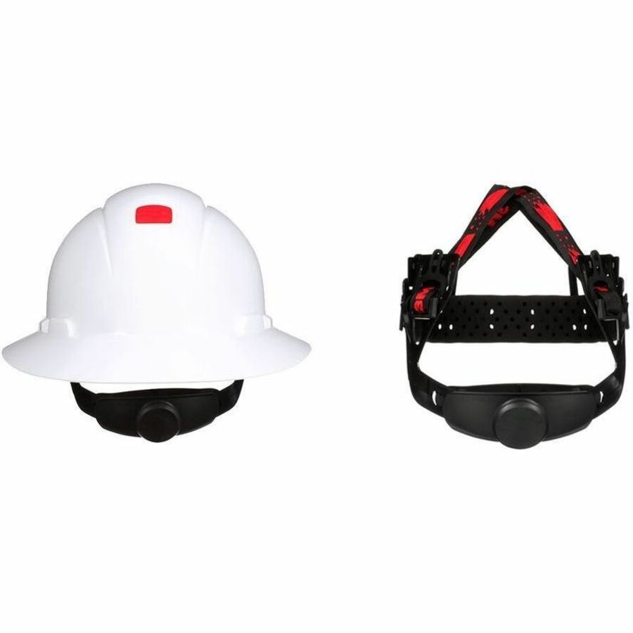 3M SecureFit H-800 Safety Cap - Head Protection - High-density Polyethylene (HDPE) - White - Ratchet, Uvicator Technology, Non-vented, Comfortable, Self Adjustable