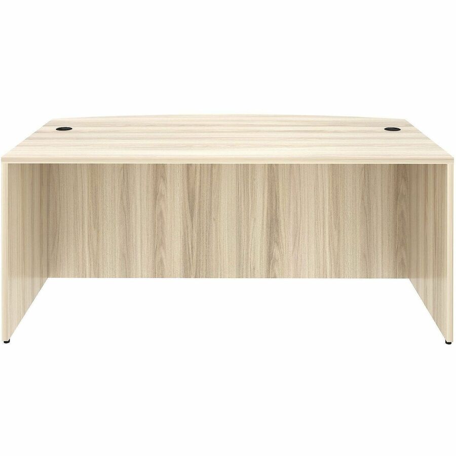 Lorell Table Desk - Bow TopAssembly Required - Modern Elm - 1 Each