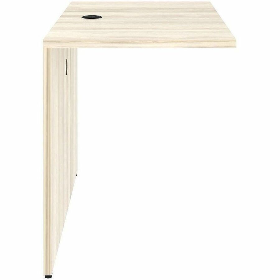 Lorell Essential Series Laminate Desking & Accessory - x 1" Thickness Table Top, 29.5" Height x 42" Width x 24" Depth - Material: Laminate, Metal - Finish: Modern Elm - Laminate, Modern Elm Table Top - Cam Lock, Durable, Grommet, Back Panel, Cord Manag...