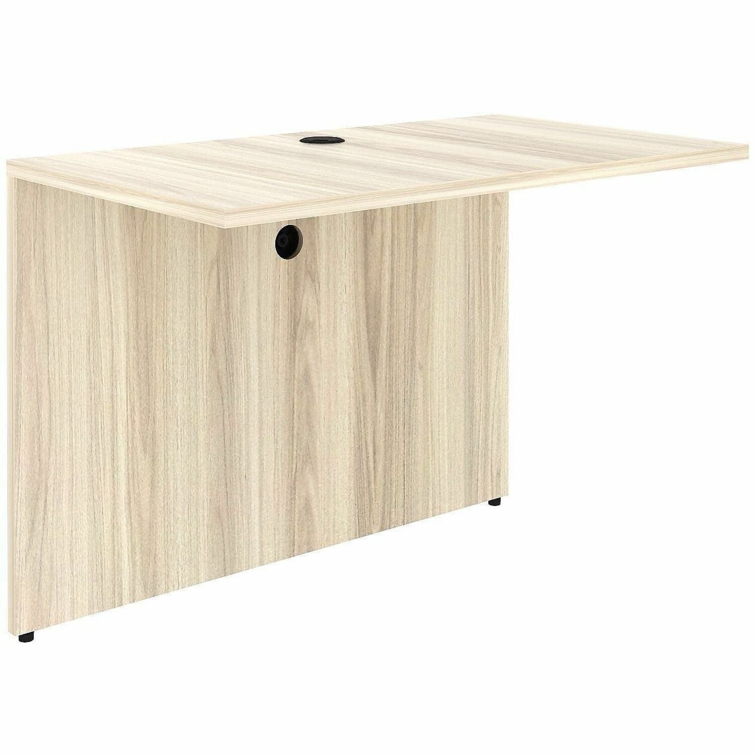 Lorell Essential Series Laminate Desking & Accessory - x 1" Thickness Table Top, 29.5" Height x 42" Width x 24" Depth - Material: Laminate, Metal - Finish: Modern Elm - Laminate, Modern Elm Table Top - Cam Lock, Durable, Grommet, Back Panel, Cord Manag...