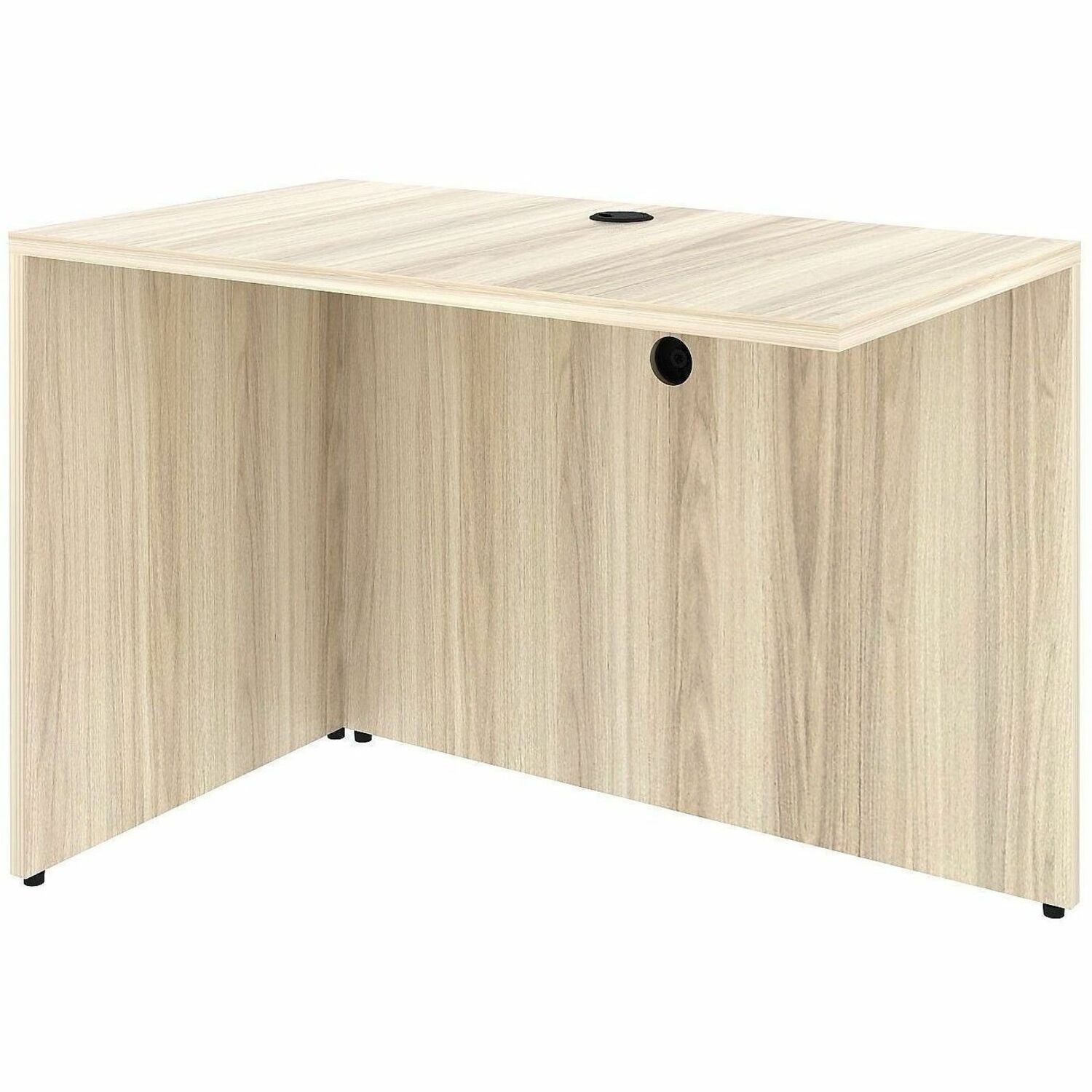 Lorell Essential Series Laminate Desking & Accessory - x 1" Thickness Table Top, 29.5" Height x 42" Width x 24" Depth Return Shell - Material: Laminate, Metal - Finish: Modern Elm - Laminate, Modern Elm Table Top - Durable, Modesty Panel, Privacy Panel...