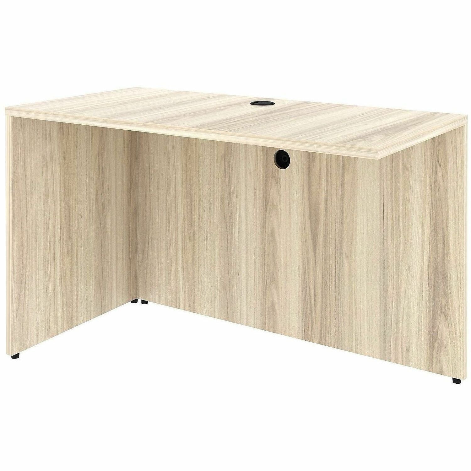 Lorell Essential Series Laminate Desking & Accessory - x 1" Thickness Table Top, 29.5" Height x 48" Width x 24" Depth Return Shell - Material: Laminate, Metal - Finish: Modern Elm - Laminate, Modern Elm Table Top - Durable, Modesty Panel, Privacy Panel...