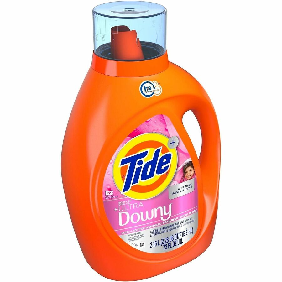 Tide Liquid Laundry Detergent - For Laundry - Liquid - 73 fl oz (2.3 quart) - 52 Loads - Long Lasting - Orange - 1 Each