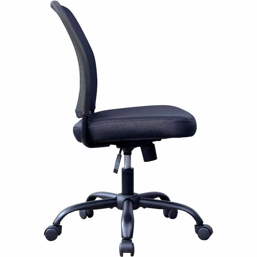 NuSparc Soho Mesh-Back Task Chair - Fabric Seat Material - Mesh Back Material - Metal Frame Material - Black - 1 Each