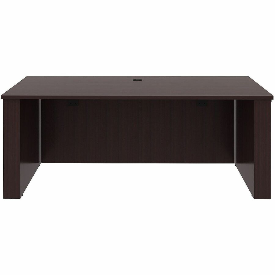 Lorell Essentials 72" Sit-to-Stand Desk Shell - 49" Height x 72" Width x 29" Depth, x 1" Thickness Top - Finish: Espresso, Laminate - Espresso, Laminate Table Top - Laminated, Cam Lock, Cord Management, Durable, Adjustable Feet, Modesty Panel, Privacy ...