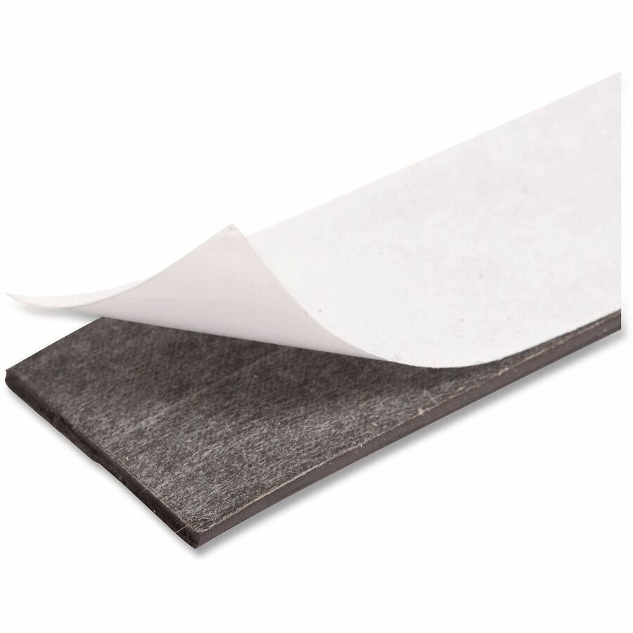 U Brands Magnetic Tape - 16.67 yd Length x 1" Width - Black - 1 Each