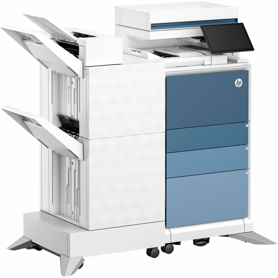 HP LaserJet Enterprise 6800zfw+ Wired & Wireless Laser Multifunction Printer - Color - Copier/Fax/Printer/Scanner - 84 ppm Mono/84 ppm Color Print - 1200 x 1200 dpi Print - Automatic Duplex Print - Up to 100000 Pages Monthly - Color Flatbed, CIS, ADF S...