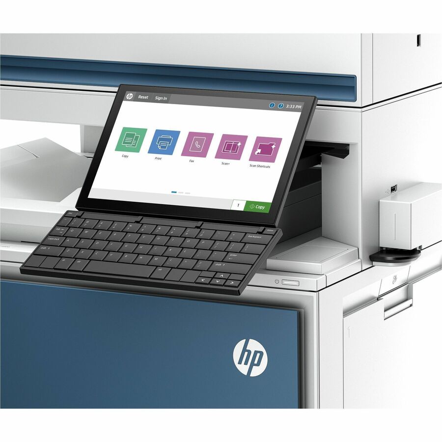 HP LaserJet Enterprise 6800zfw+ Wired & Wireless Laser Multifunction Printer - Color - Copier/Fax/Printer/Scanner - 84 ppm Mono/84 ppm Color Print - 1200 x 1200 dpi Print - Automatic Duplex Print - Up to 100000 Pages Monthly - Color Flatbed, CIS, ADF S...
