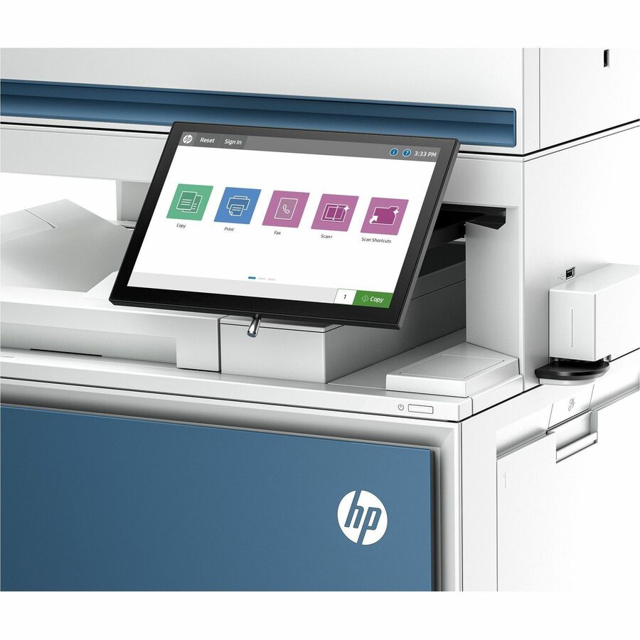 HP LaserJet Enterprise 6800zfw+ Wired & Wireless Laser Multifunction Printer - Color - Copier/Fax/Printer/Scanner - 84 ppm Mono/84 ppm Color Print - 1200 x 1200 dpi Print - Automatic Duplex Print - Up to 100000 Pages Monthly - Color Flatbed, CIS, ADF S...