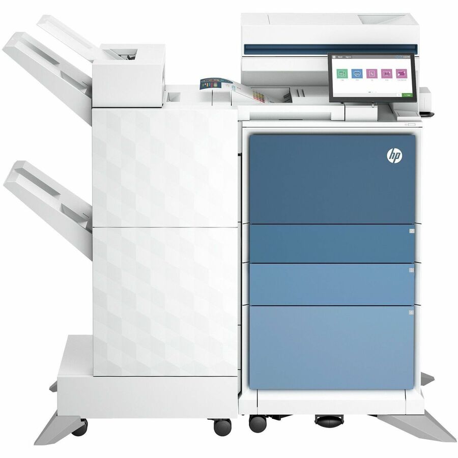 HP LaserJet Enterprise 6800zfw+ Wired & Wireless Laser Multifunction Printer - Color - Copier/Fax/Printer/Scanner - 84 ppm Mono/84 ppm Color Print - 1200 x 1200 dpi Print - Automatic Duplex Print - Up to 100000 Pages Monthly - Color Flatbed, CIS, ADF S...