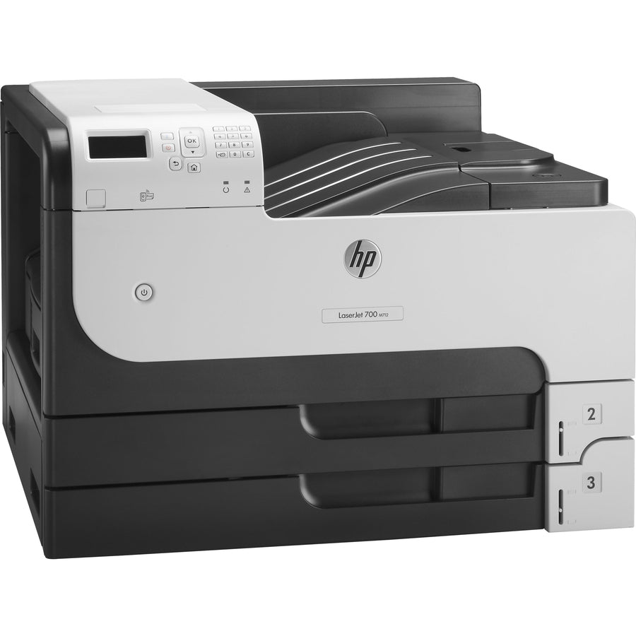 HP LaserJet 700 M712N Desktop Laser Printer - Monochrome - 41 ppm Mono - 1200 x 1200 dpi Print - Manual Duplex Print - 600 Sheets Input - Ethernet - 100000 Pages Duty Cycle - Plain Paper Print - Gigabit Ethernet - USB