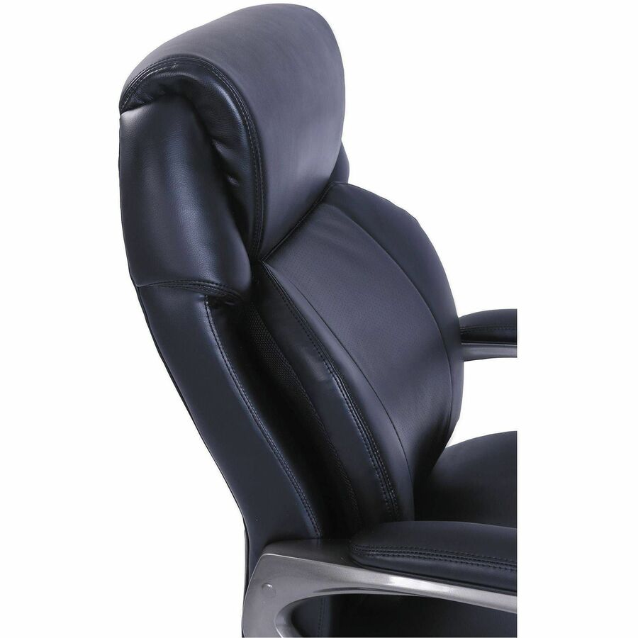 Serta Chair - Black Seat Color - Black Back Color - High Back - 5-star Base - Black - Memory Foam, Bonded Leather - 1 Each