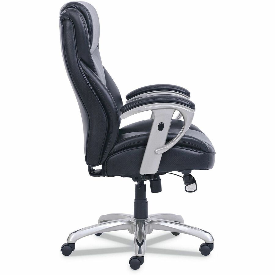 Serta Chair - Black Seat Color - Black Back Color - High Back - Black - MDF, Memory Foam, Bonded Leather - Armrest - 1 Each