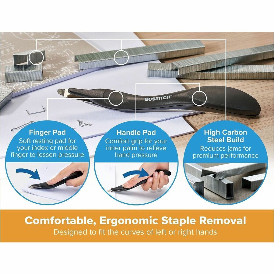 Bostitch Titan Heavy-Duty Stapler Value Pack - Staples Upto 50 Sheet - Staple Size: 0.25" , 0.31" - Black - Metal, Rubber - 1 Each