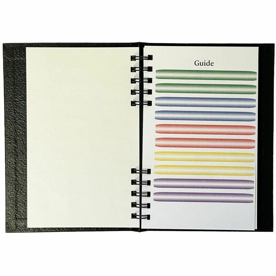 Dome Business Journal - 5 x 8 Inch Hardcover Professional Planner Notebook - Business - 5" x 8" Sheet Size - Bright White Sheet - Black Cover - Acid-free, Pocket, Bleed Resistant, Expandable Inner Pocket, Eco-friendly, Durable Cover, Hard Cover, Built-...
