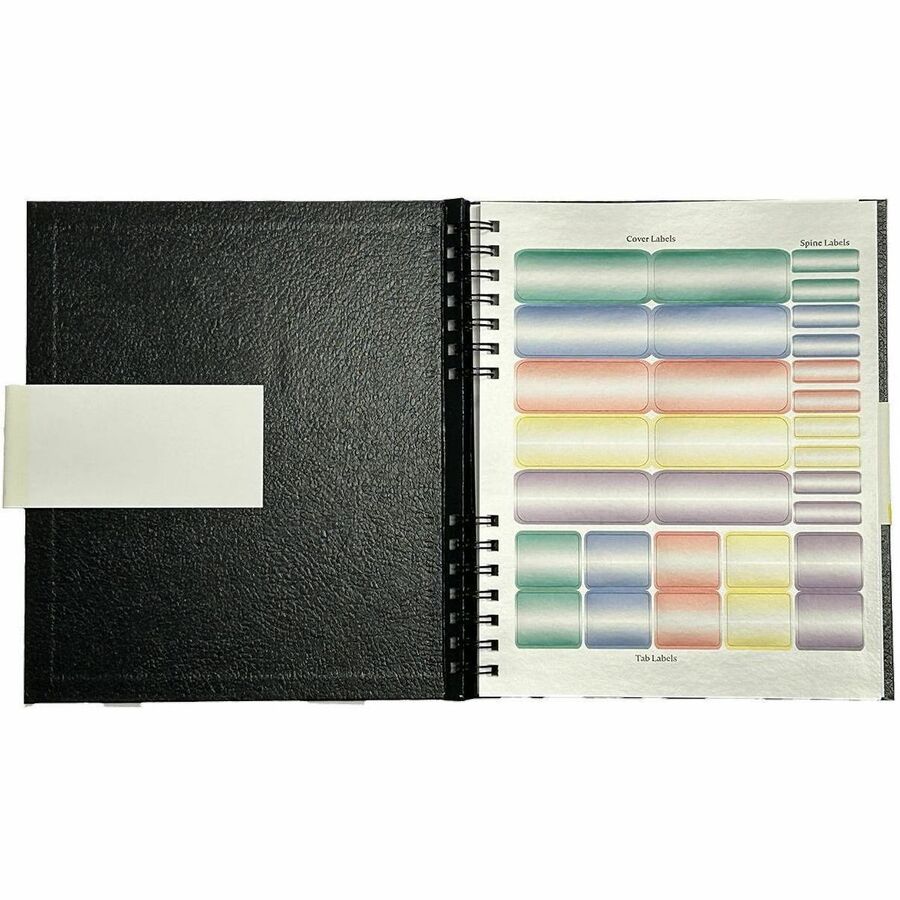 Dome Business Journal - 8 x 10 Inch Hardcover Professional Planner Notebook - Business - 8" x 10" Sheet Size - Bright White Sheet - Black Cover - Acid-free, Pocket, Bleed Resistant, Expandable Inner Pocket, Eco-friendly, Durable Cover, Hard Cover, Buil...