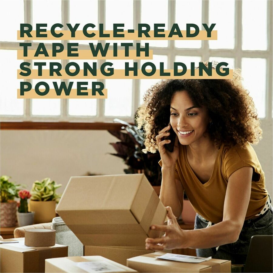 Scotch Box Lock Packaging Tape Refill - Brown - Split Resistant, Tear Resistant - For Packaging, Box, Cardboard - 1 Each