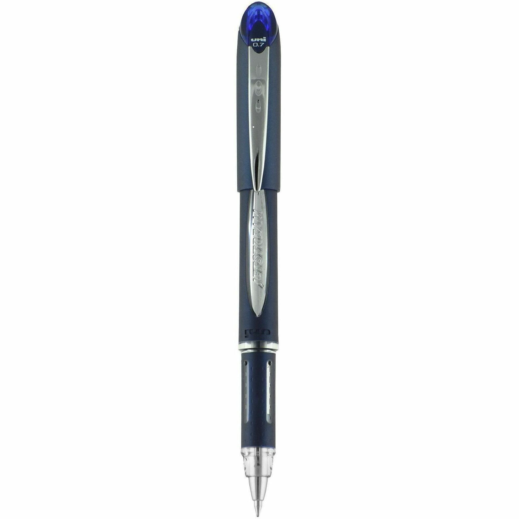 uniball Jetstream Ballpoint Pen - 0.7 mm Pen Point - Blue Ink - Pigment-based - Writing - 1 Each