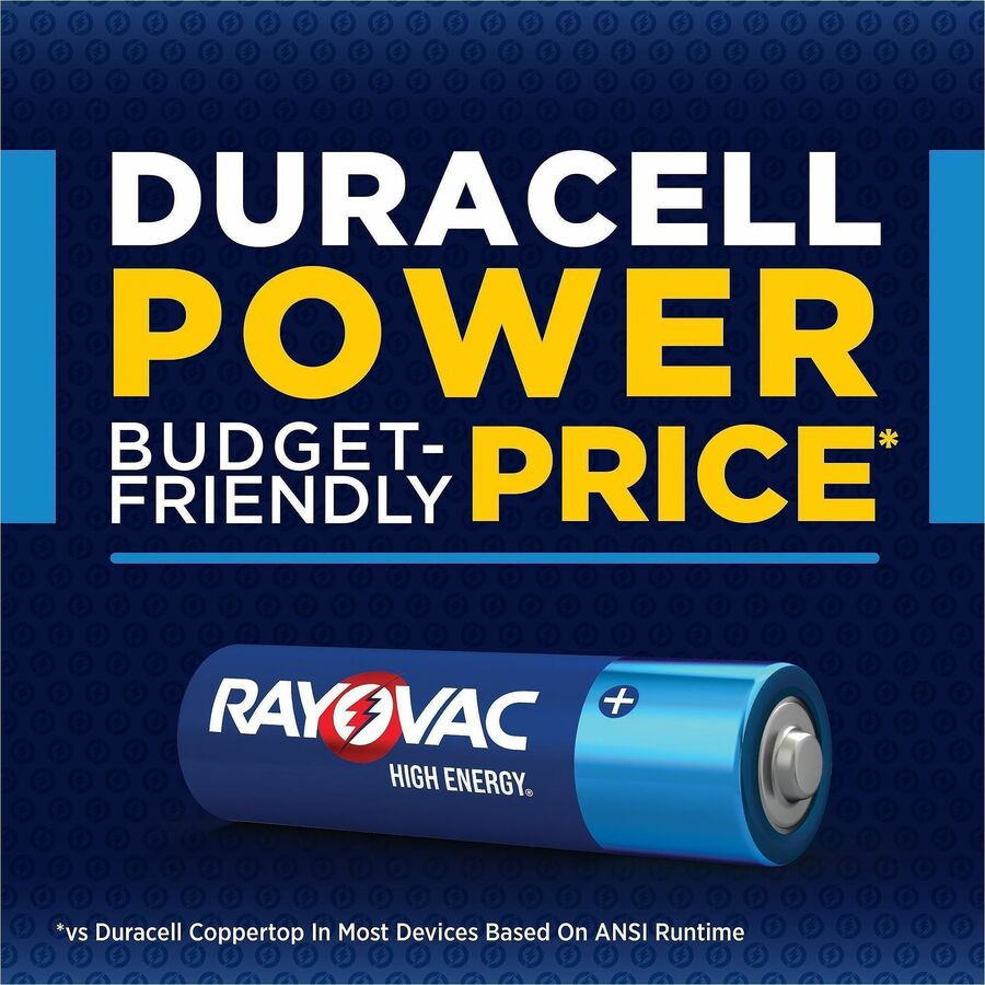 Rayovac Alkaline AA Batteries - For Flashlight, Mouse, Remote Control - AA - 30 / Pack
