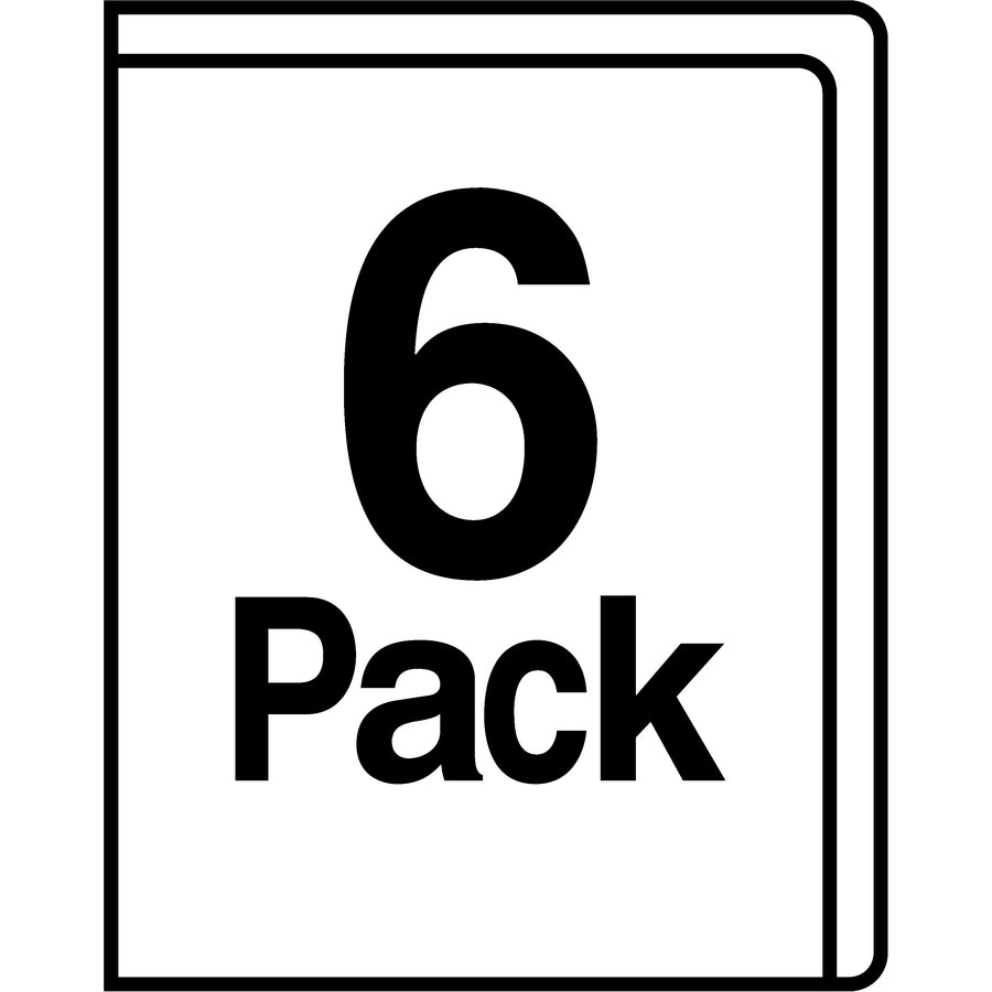 Avery® Corner Lock Letter File Sleeve - 8 1/2" x 11" - 20 Sheets Capacity - Poly - Blue, Green, Purple - 0% Recycled - 6 / Pack