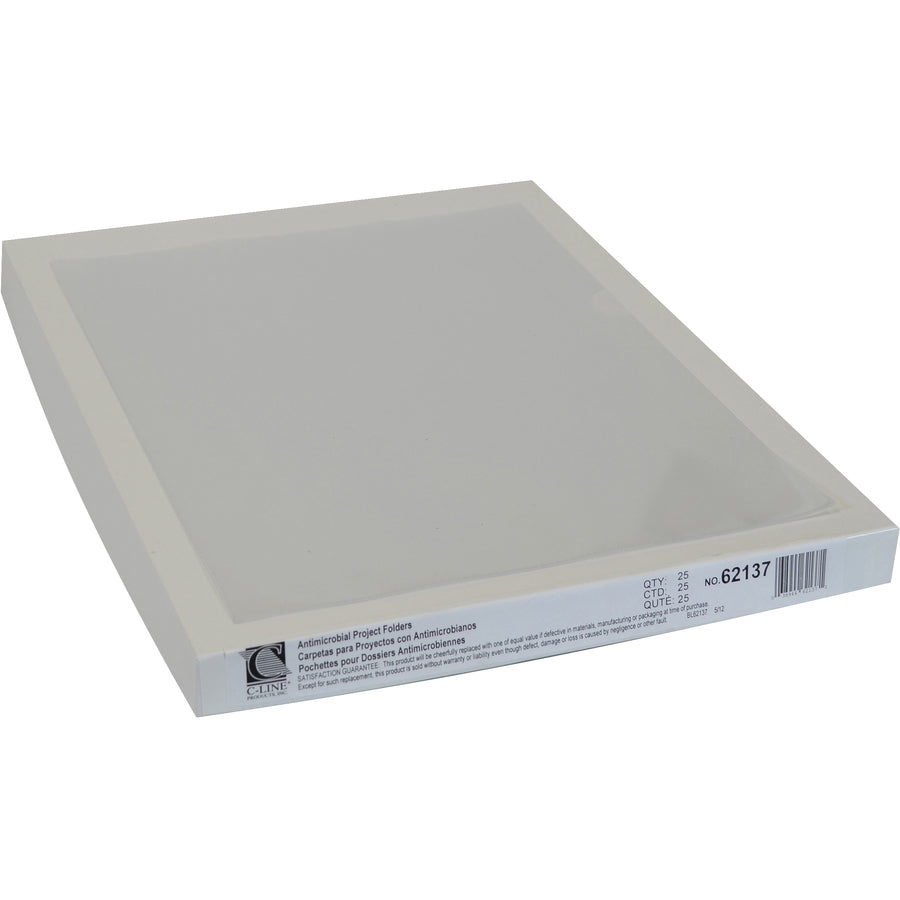 C-Line Letter Project File - 8 1/2" x 11" - Polypropylene - Clear - Heavyweight - 25 / Box