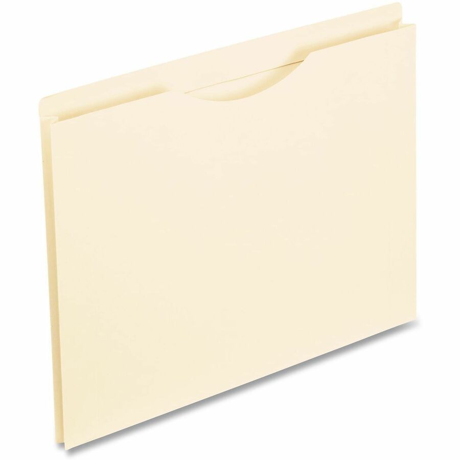 Pendaflex Straight Tab Cut Legal Recycled File Jacket - 8 1/2" x 14" - 2" Expansion - 11 pt. - Manila - Manila - Double-ply Reinforced Top, Reinforced Tab - 10% Recycled - 1 Each