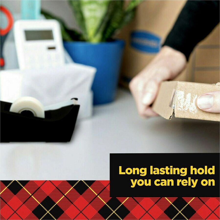 Scotch Transparent Tape and Scotch C60 Dispenser - 27.78 yd Length x 0.75" Width - 1" Core - Clear - Dispenser Included - Desktop Dispenser - Moisture Resistant, Stain Resistant, Long Lasting - For Multipurpose, Label Protection, Wrapping, Mending - 12...