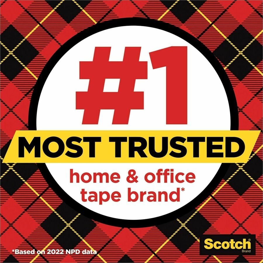 Scotch Transparent Tape and Scotch C60 Dispenser - 27.78 yd Length x 0.75" Width - 1" Core - Clear - Dispenser Included - Desktop Dispenser - Moisture Resistant, Stain Resistant, Long Lasting - For Multipurpose, Label Protection, Wrapping, Mending - 12...