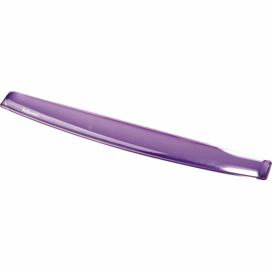 Fellowes Gel Wrist Rest - Crystals, Purple - 0.63" Height x 18.50" Width x 2.25" Depth - Purple - Gel, Rubber, Cloth - Stain Resistant, Skid Proof - 1