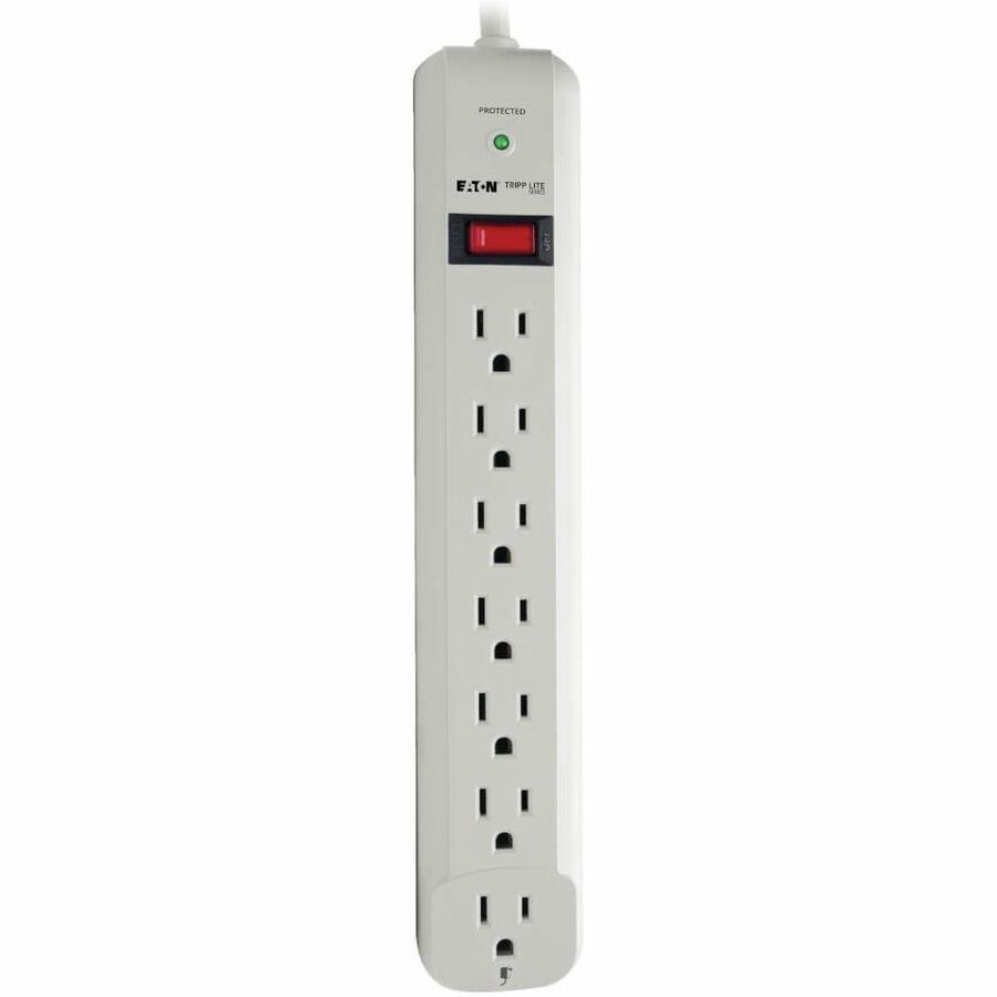 Tripp Lite series Protect It! STRIKER 7-Outlet Surge Suppressor - Gray - NEMA 5-15P - 7 x NEMA 5-15R - 1800 VA - 1080 J - 120 V AC Input - 120 V AC Output - 6 ft