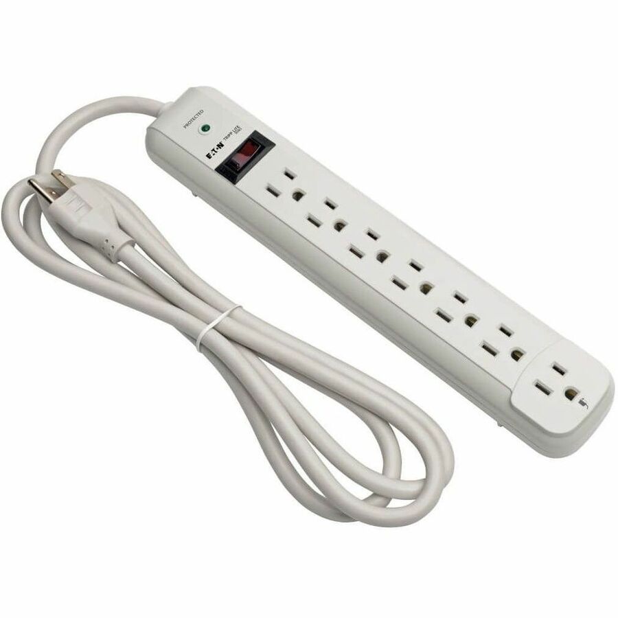 Tripp Lite series Protect It! STRIKER 7-Outlet Surge Suppressor - Gray - NEMA 5-15P - 7 x NEMA 5-15R - 1800 VA - 1080 J - 120 V AC Input - 120 V AC Output - 6 ft