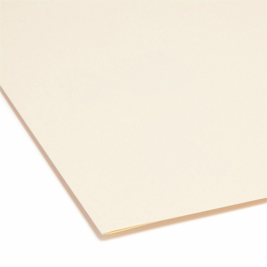 Smead 1/3 Tab Cut Letter Recycled Top Tab File Folder - 8 1/2" x 11" - 3/4" Expansion - Top Tab Location - Right Tab Position - 11 pt. - 1 Plys - Manila - 10% Recycled - 100 / Box