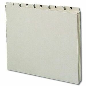 Smead Pressboard Self Tab Daily File Guides - Assorted Tab(s) - Letter - 8.50" Width x 11" Length - Pressboard Divider - 100% Recycled - 31 / Set