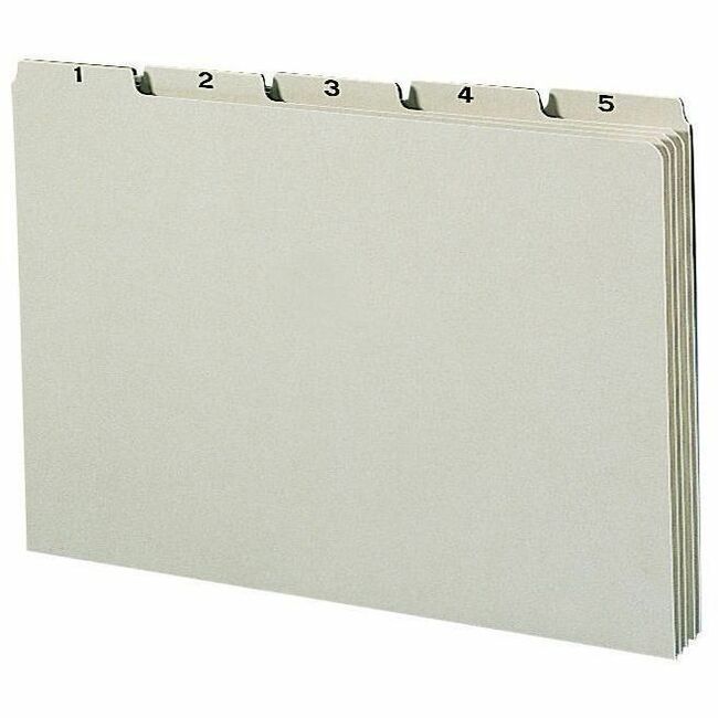 Smead 100% Recycled Filing Guides with Daily Indexing - Printed Assorted Tab(s) - Month - Jan-Dec - 31 Tab(s)/Set - Legal - Gray Pressboard, Green Tab(s) - 100% Recycled - 1 Set